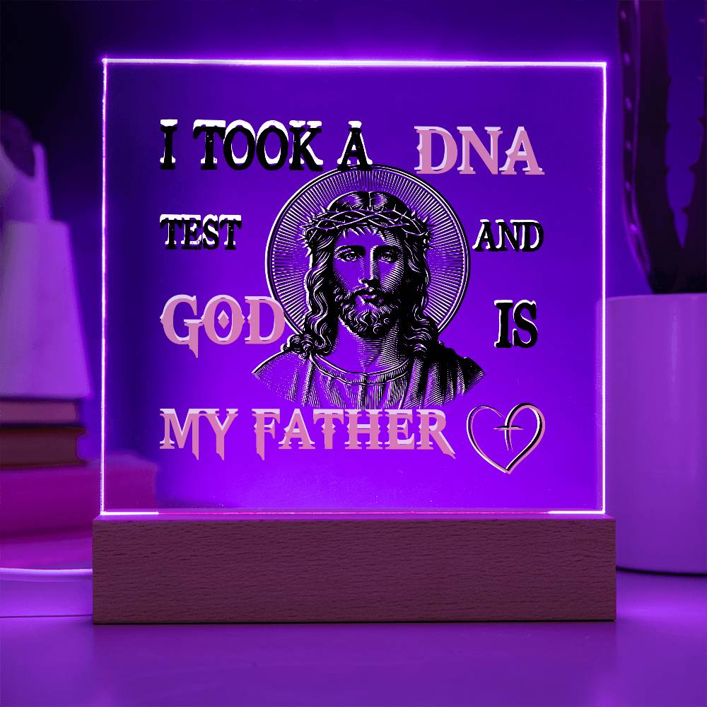 "God Is My Father" Acrylic Lamp