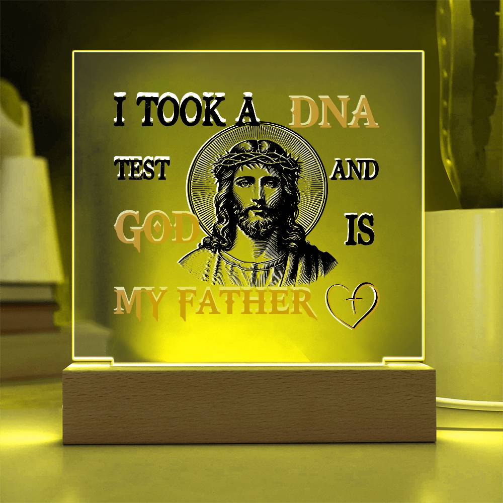 "God Is My Father" Acrylic Lamp