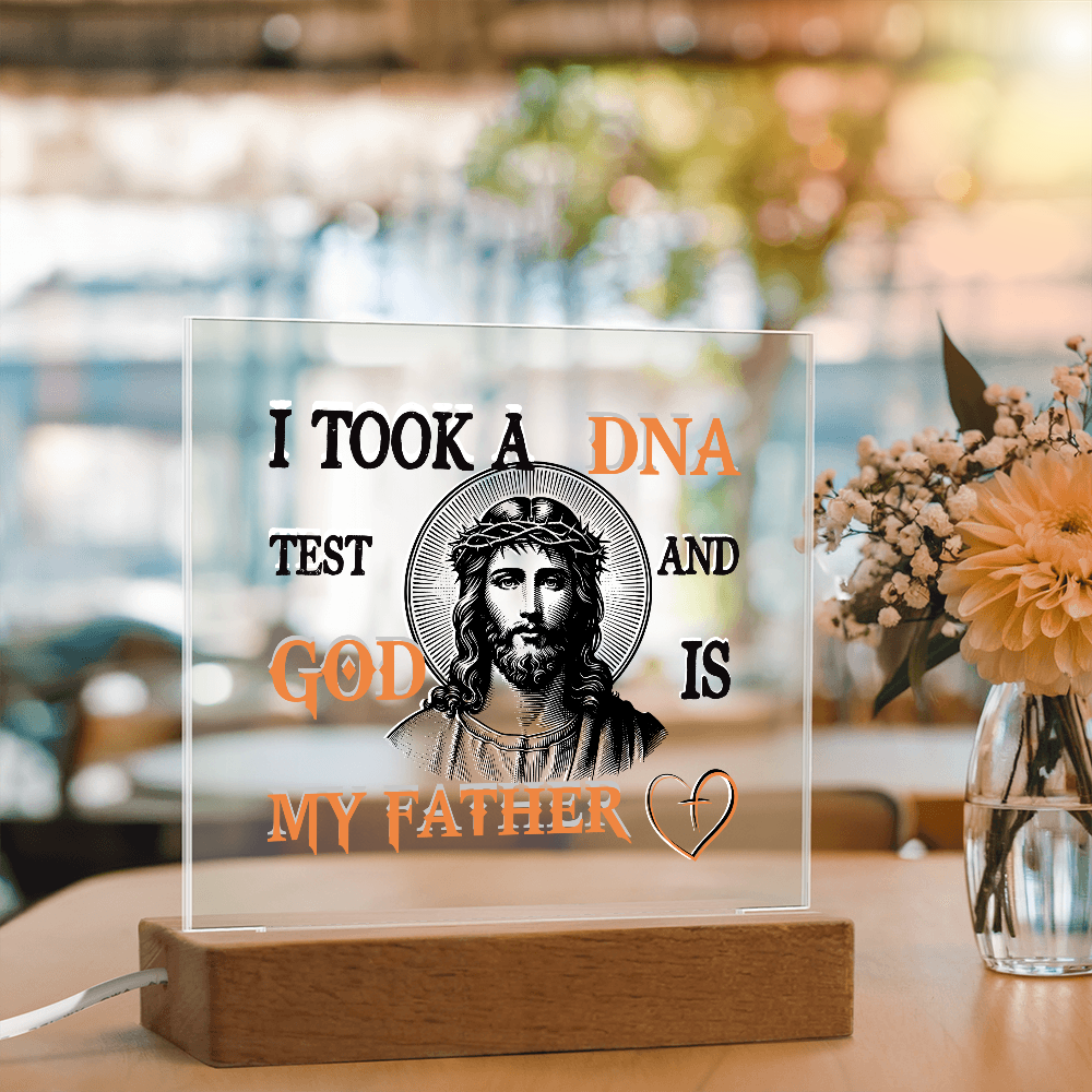 "God Is My Father" Acrylic Lamp