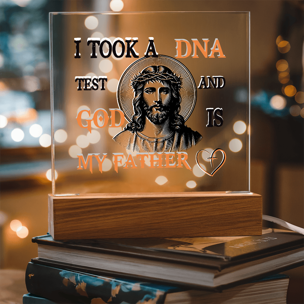 "God Is My Father" Acrylic Lamp