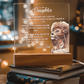 To My Daughter From Dad Printed Acrylic Led Lamp
