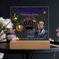 Trump Giving "Best Dad Ever" Award Acrylic Led Lamp