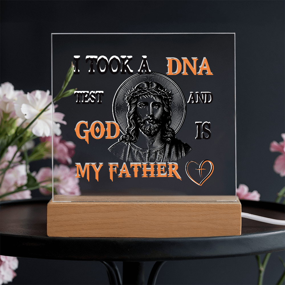 "God Is My Father" Acrylic Lamp