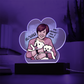 Personalised Pet Memorial Paw Shaped Acrylic Plaque Led Lamp