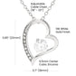 Forever Love Necklace - Heart Pendant Necklace With Cubic Zirconia Sparkling Crystal Pendant