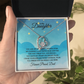 To My Daughter Heart Shaped Forever Love Necklace