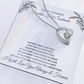 Forever Love Necklace – Heart Pendant Necklace with CZ Crystal and Adjustable Chain