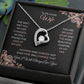 Forever Love Necklace - Elegant Heart Pendant Necklace With Cubic Zirconia Crystal