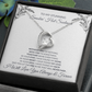 Forever Love Necklace – Heart Pendant Necklace with CZ Crystal and Adjustable Chain