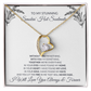 Forever Love Necklace – Heart Pendant Necklace with CZ Crystal and Adjustable Chain