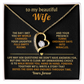 Forever Love Necklace - Heart Pendant Cubic Zirconia Gift For Wife