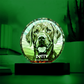 Personalised Dog LED Lamp – Custom Acrylic Pet Lamp With Wooden Base Light