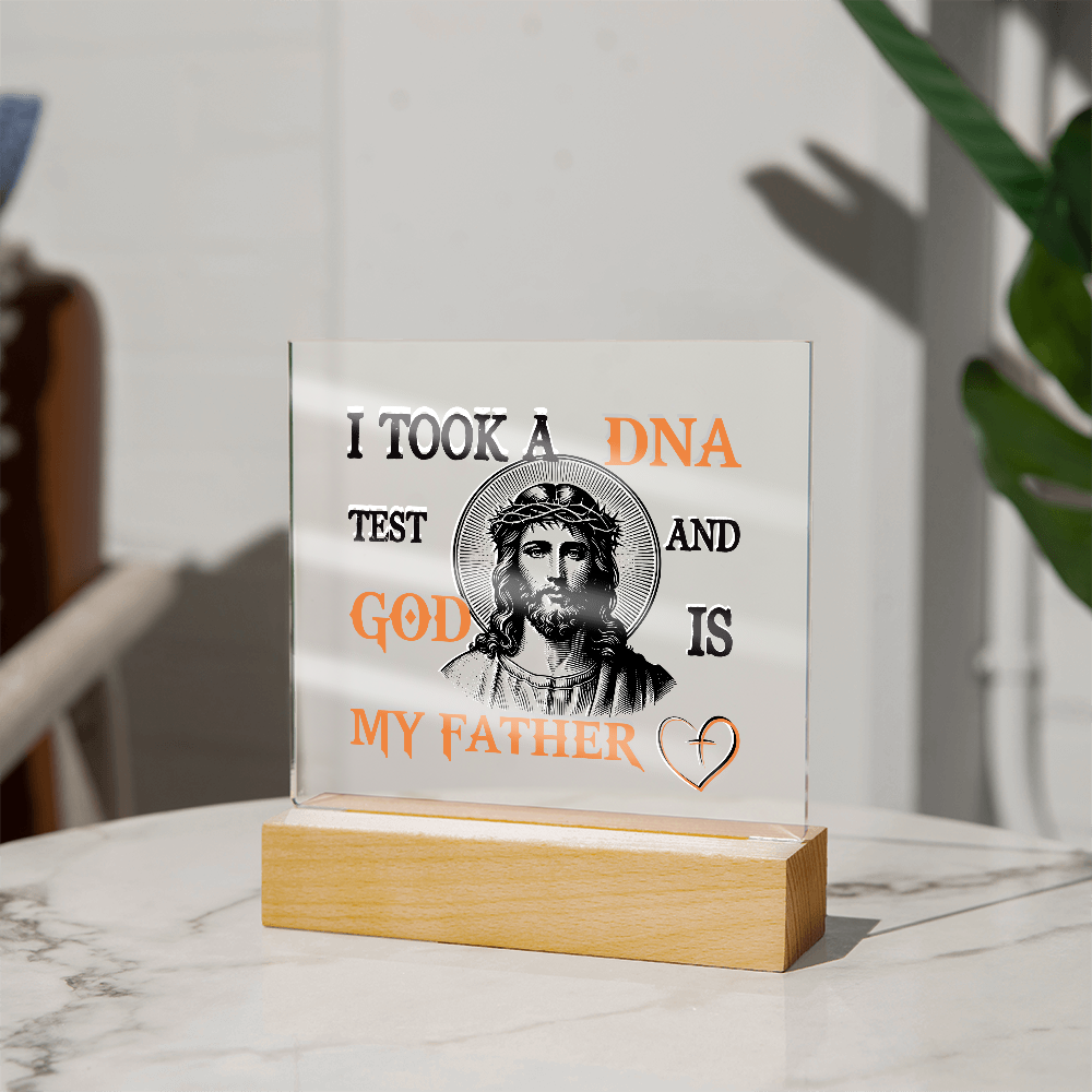 "God Is My Father" Acrylic Lamp