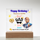 Trump Celebrating Dad's  Birthday With "The Best Dad Ever" Award Acrylic Led Lamp