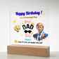 Trump Celebrating Dad's  Birthday With "The Best Dad Ever" Award Acrylic Led Lamp