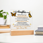 To My Daughter, My Butterfly, Acrylic Led Lamp