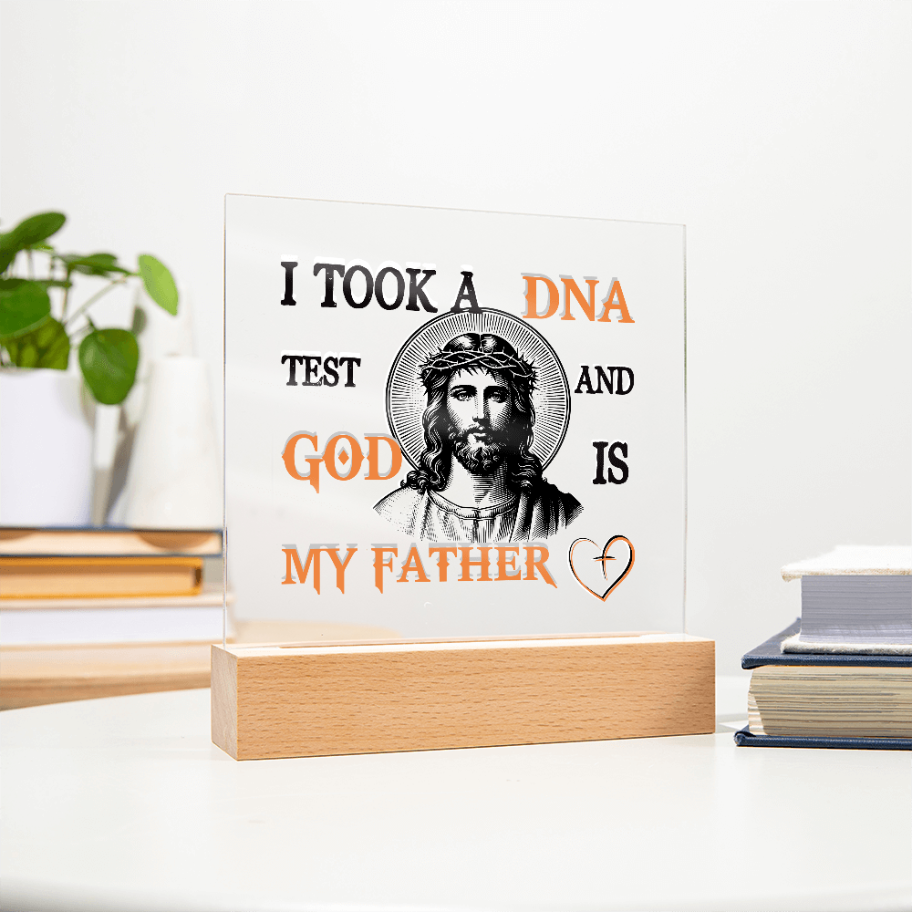 "God Is My Father" Acrylic Lamp