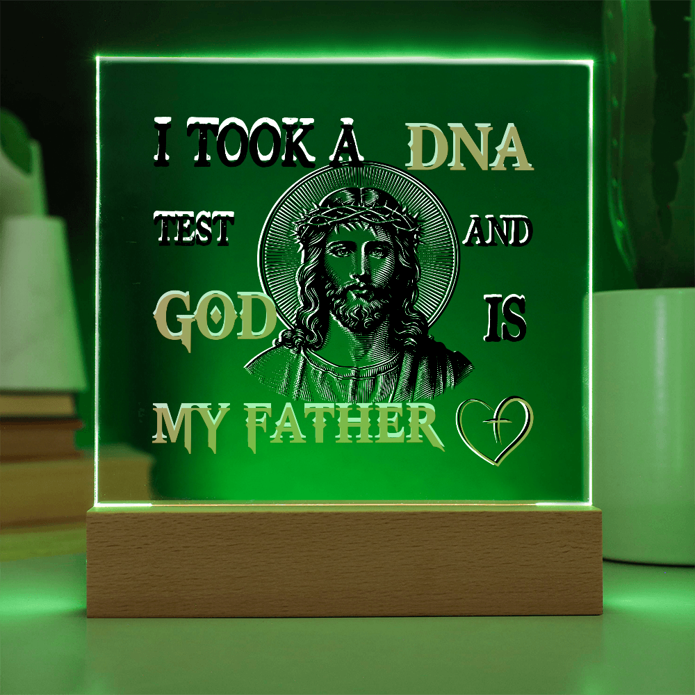 "God Is My Father" Acrylic Lamp