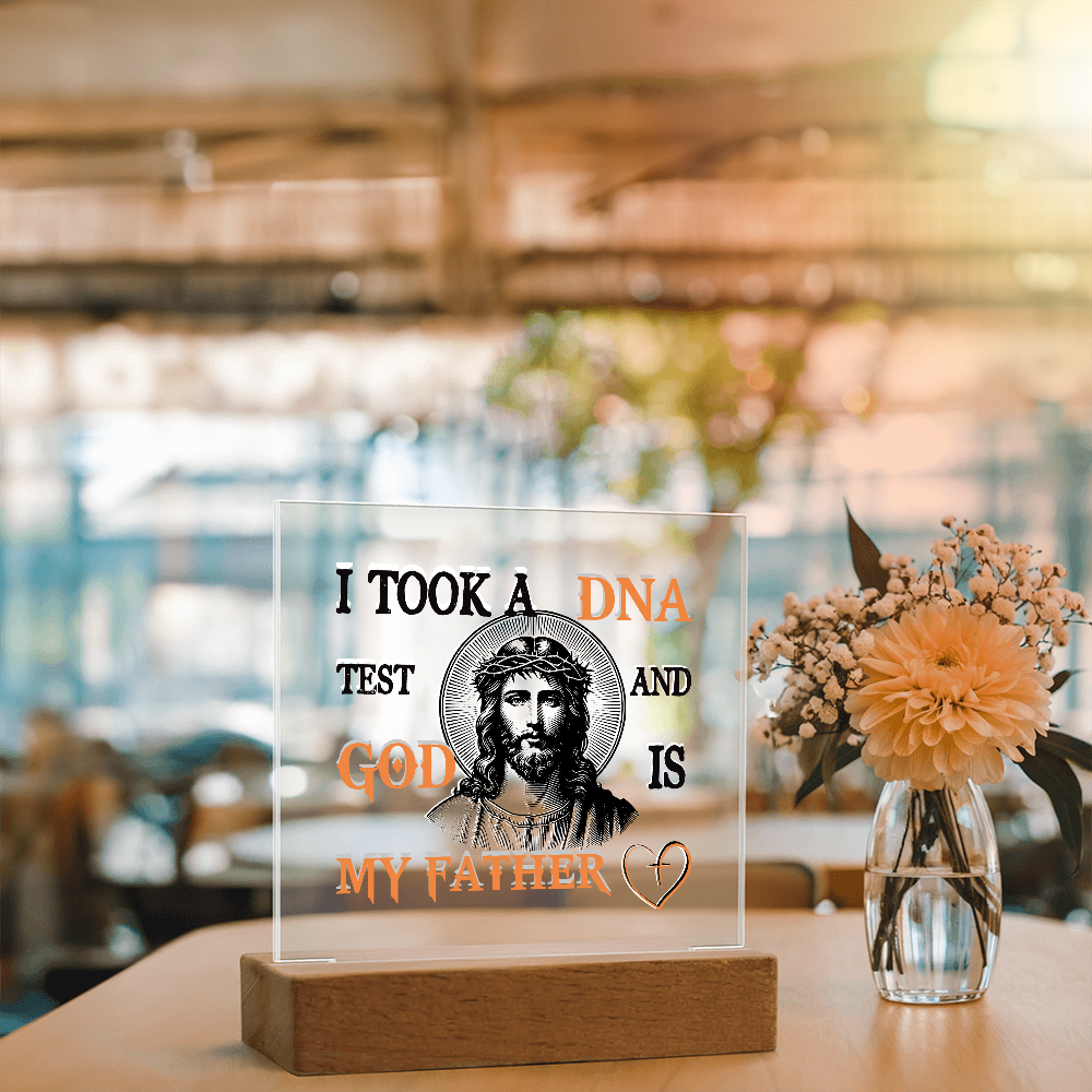 "God Is My Father" Acrylic Lamp