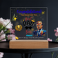Trump Giving "Best Dad Ever" Award Acrylic Led Lamp