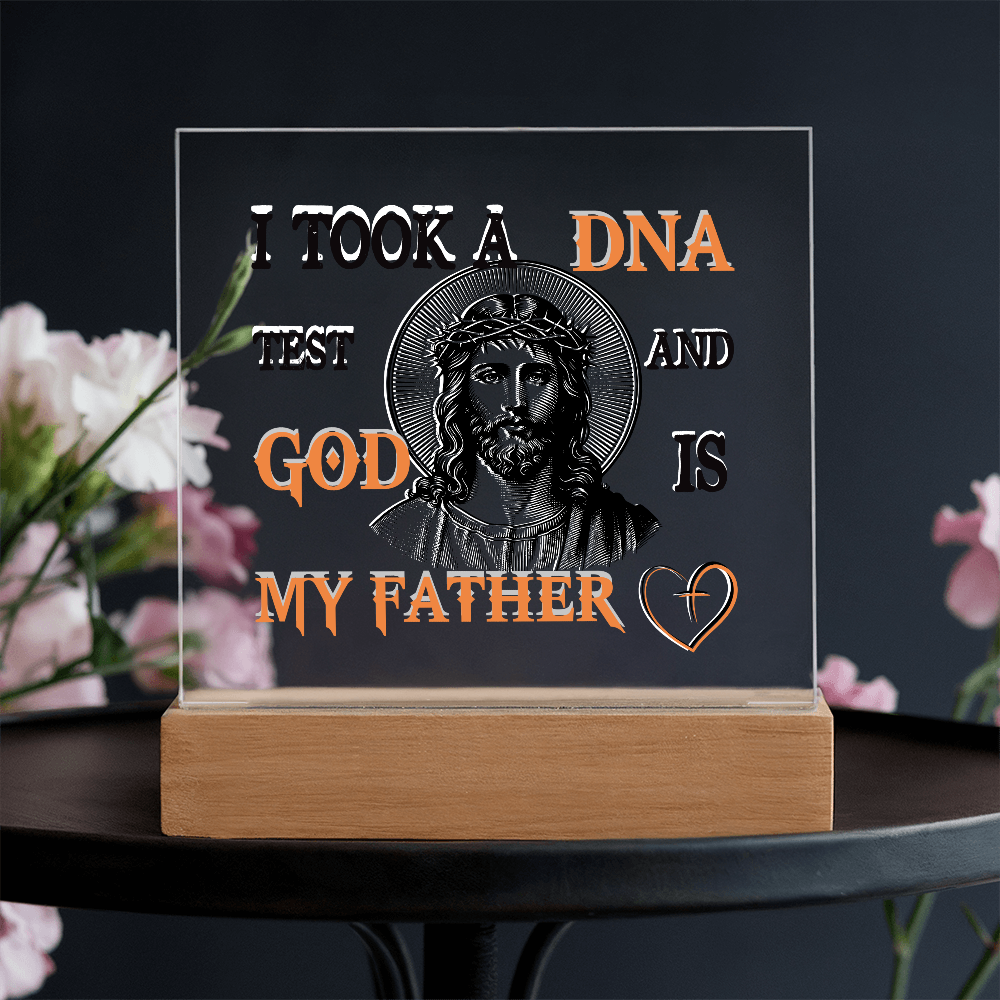 "God Is My Father" Acrylic Lamp
