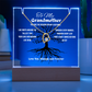 For My Grandmother Forever Acrylic Led Lamp With Love Necklace Bundle