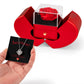 To My Sweatheart Rose Heart Box with Love Knot Necklace