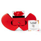 To My Love Rose Heart Box with Love Knot Necklace