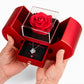 To My Sweatheart Rose Heart Box with Love Knot Necklace