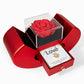 To My Love Rose Heart Box with Love Knot Necklace