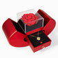 To My Sweatheart Rose Heart Box with Love Knot Necklace