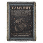 To My Wife - Heirloom Woven Blanket
