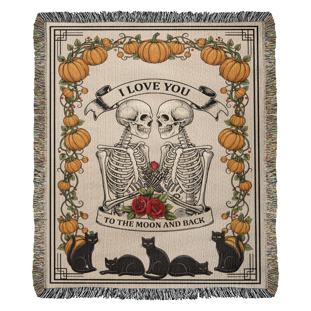 Halloween Blanket, I Love You To The Moon And Back,
