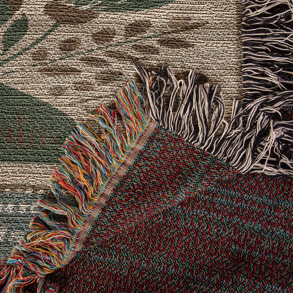 Wrapped With Paws & Love Woven Blanket Gift For Cat Mom