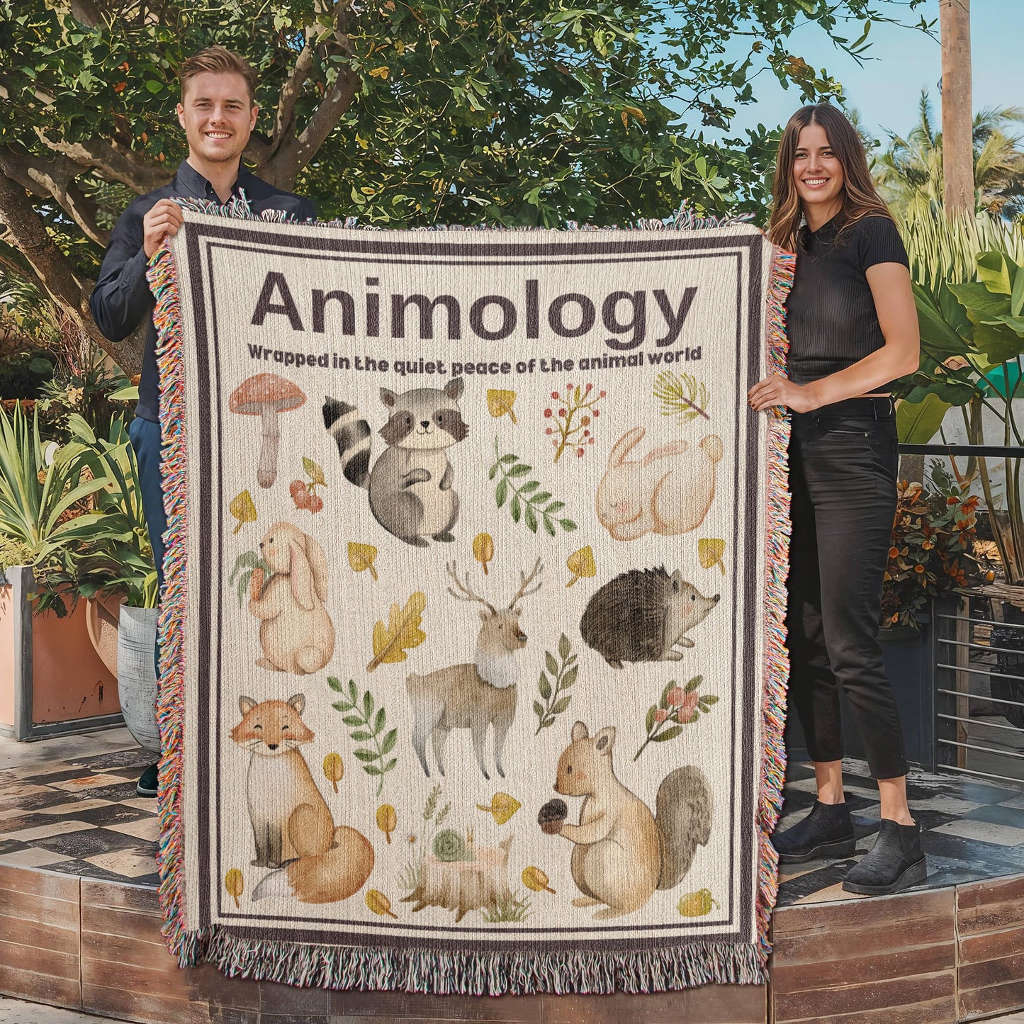Woven Blanket Animology Gift For Animal Lovers