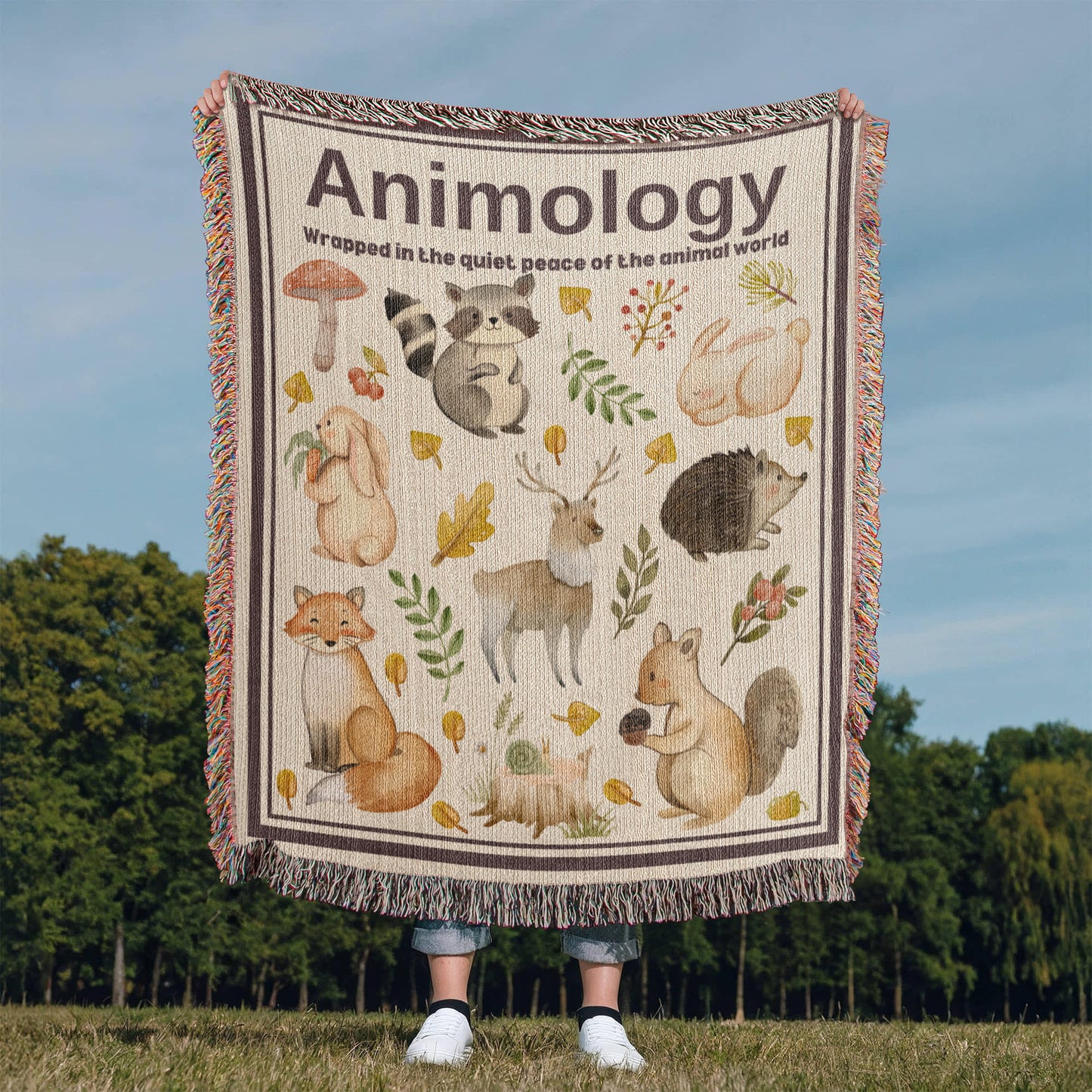 Woven Blanket Animology Gift For Animal Lovers
