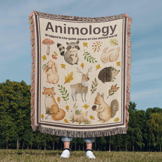 Woven Blanket Animology Gift For Animal Lovers