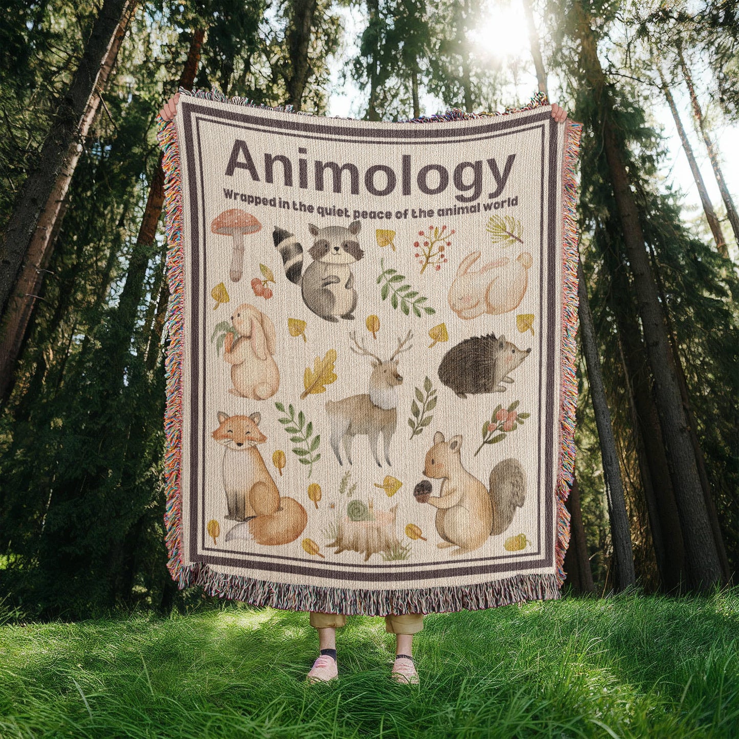 Woven Blanket Animology Gift For Animal Lovers