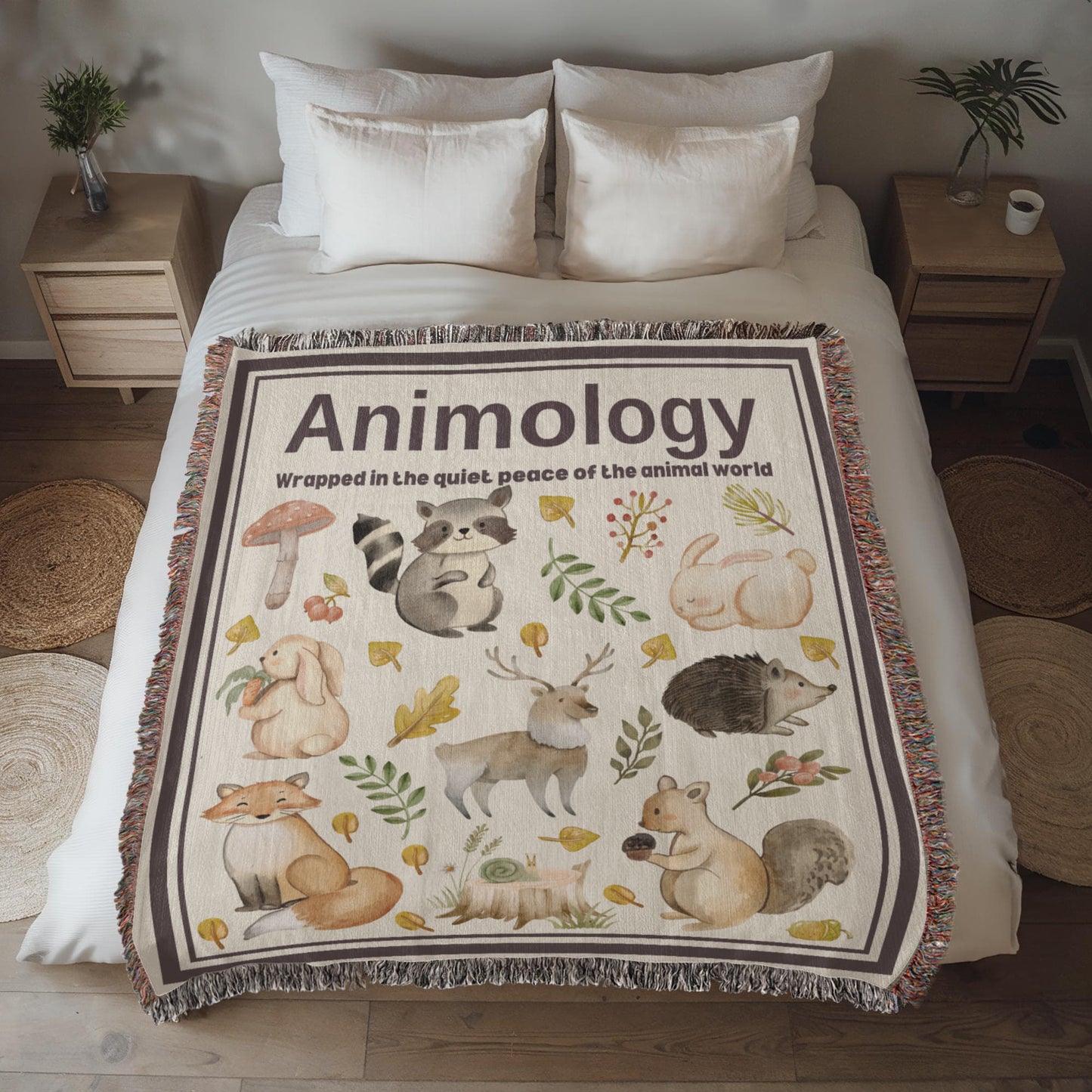 Woven Blanket Animology Gift For Animal Lovers