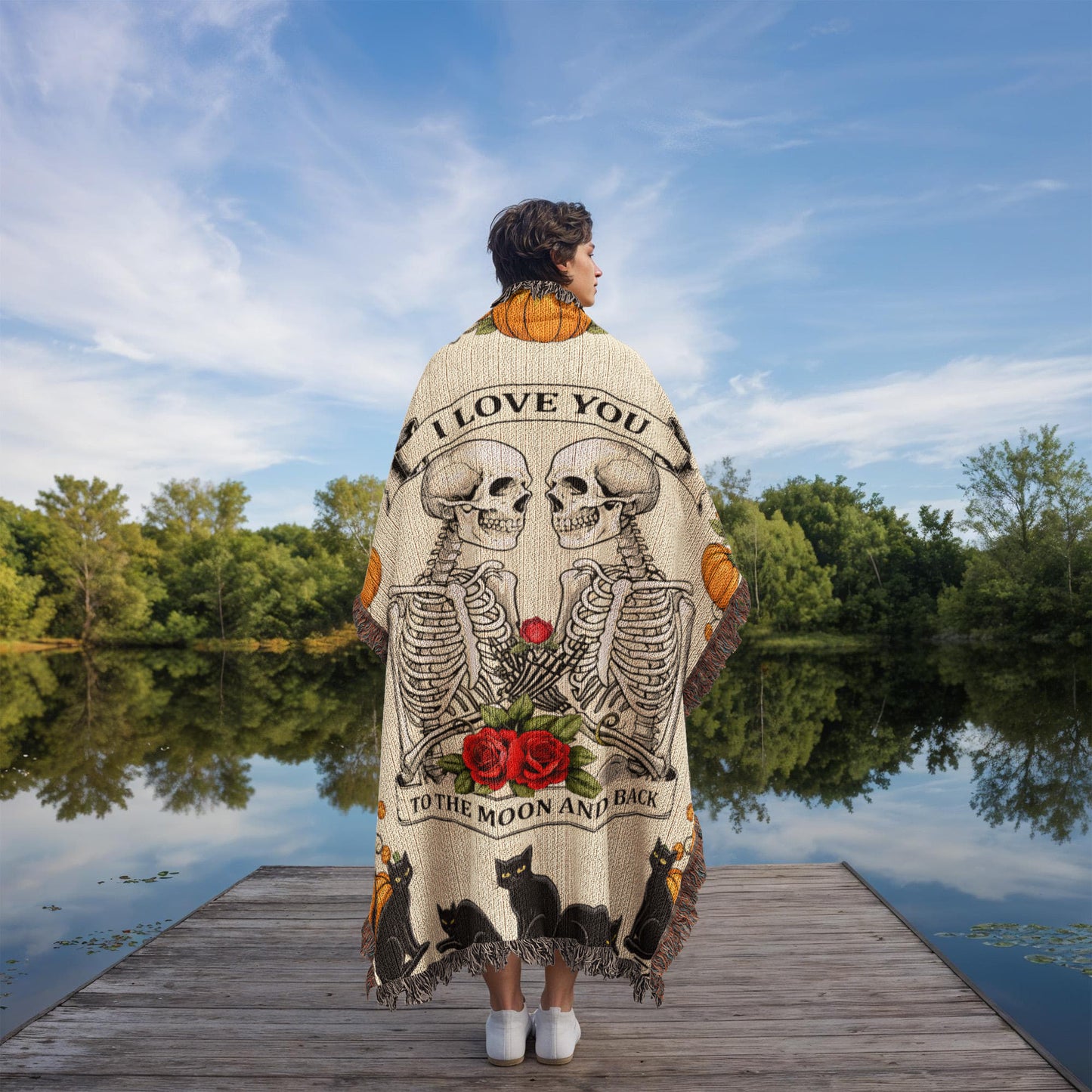 Halloween Blanket, I Love You To The Moon And Back,