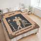 "Just Us, Just This Moment" Collection Heirloom Woven Blanket, Dancing Couple