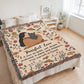 Purrfect Love Woven Blanket, Gift for Cat Moms on Mother's Day, Birthdaysor Just Because...