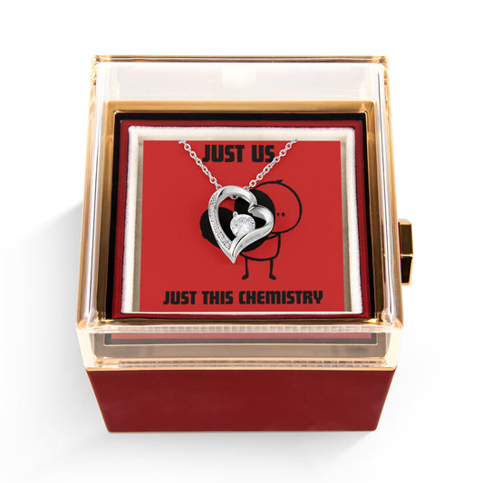 Forever Love Necklace - Romantic Adjustable Chain Pendant With Rose Box Gift